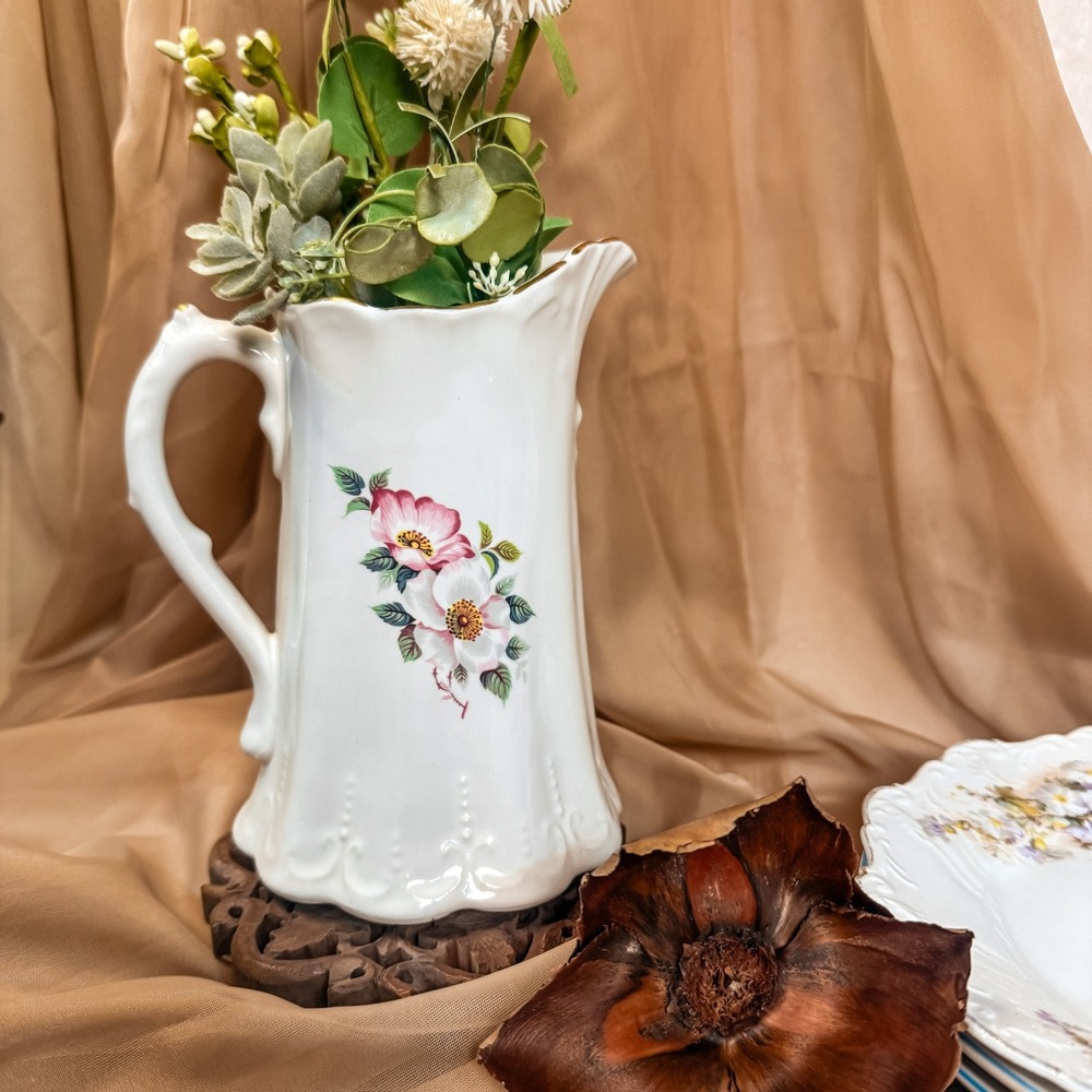 Pink and Cream House of Webster‎ Briar Rose Pitcher